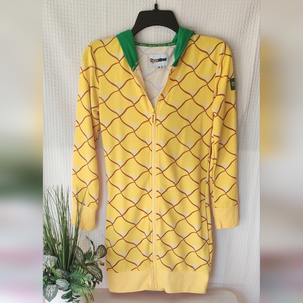 Tipsy Elves Women's Yellow Pineapple Costume Dress/Jacket Size XS